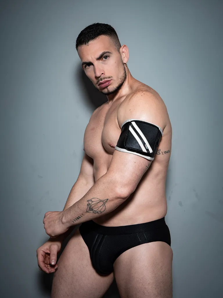 [Pw7-0725404-12-2] BIKER BAG BICEPS BAND (Blanco, S)